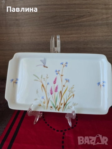 Порцеланова немска чиния, снимка 3 - Чинии - 51772496