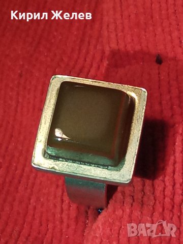 КЕХЛИБАРЕН ПОСРЕБРЕН или СРЕБЪРЕН СТАР АРТ ДЕКО ПРЪСТЕН с ГОЛЯМ НАТУРАЛЕН ШЛИФОВАН КЕХЛИБАР 58081, снимка 14 - Антикварни и старинни предмети - 36377382