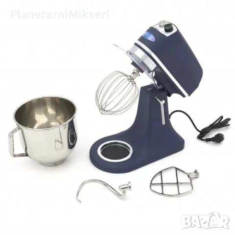Планетарен миксер 6,5 L – стоманено син мат, снимка 5 - Обзавеждане на кухня - 52623587