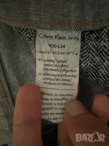 Calvin Klein Jeans мъжки дънки Regular Straight W30/L34, снимка 7 - Дънки - 55874312