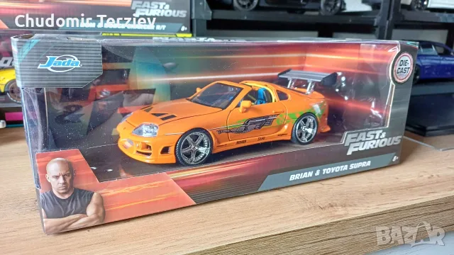 1:24 Jada Fast And Furious Brian Toyota Supra, снимка 7 - Колекции - 55785042
