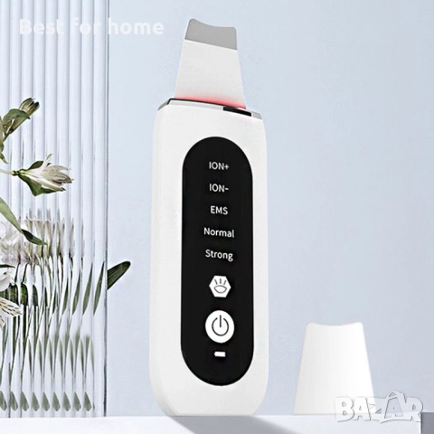 Ултразвуков уред за почистване на лице, лифтинг на кожата,пилинг, бял, снимка 6 - Комплекти и лотове - 52802173