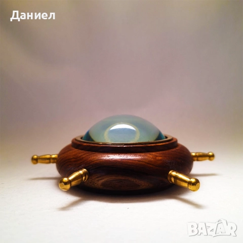 Компас с формата на щурвал, рул, снимка 3 - Морски сувенири - 43839457