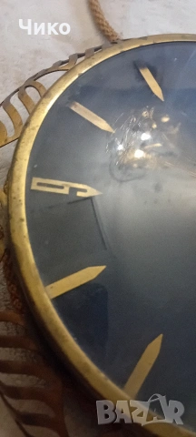Немски стенен бронзов часовник , снимка 6 - Антикварни и старинни предмети - 53061608