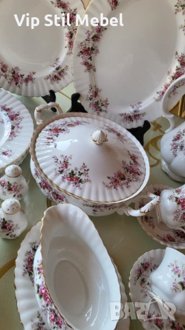 Сервиз за хранене и кафе Royal Albert, Lavender Rose , снимка 2 - Сервизи - 53869490