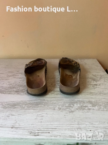 Тигрови сандали с коркова платформа 38 номер 🐆, снимка 5 - Сандали - 52332570