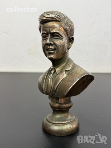 Метален бюст / статуетка на Джон Кенеди. №7964, снимка 4 - Колекции - 53857133