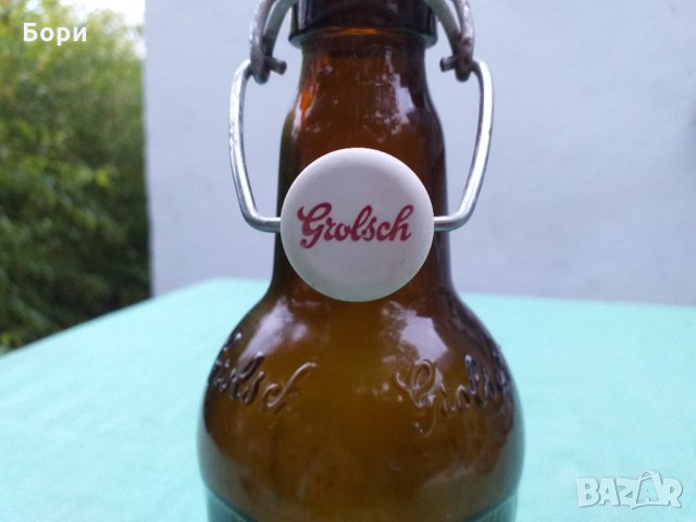 Vintage Grolsch Бирена бутилка с порцеланова капачка, снимка 9 - Други ценни предмети - 34754025