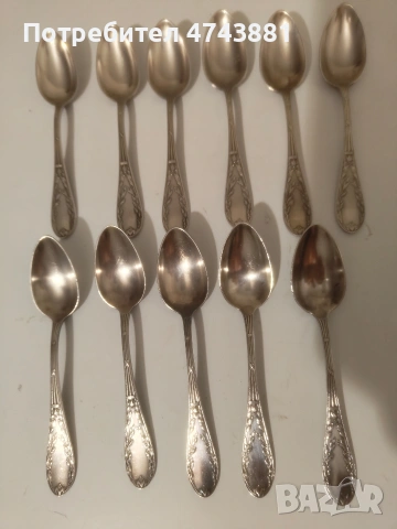Лъжички посребрени, снимка 6 - Прибори за хранене, готвене и сервиране - 53743864