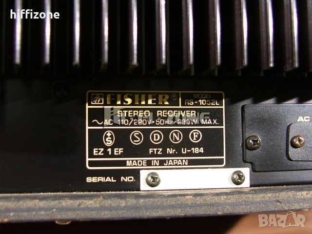 РЕСИВЪР  Fisher rs-1052l , снимка 10 - Ресийвъри, усилватели, смесителни пултове - 33987249