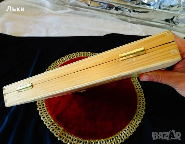 Дървена кутия от шоколадови бонбони Asbach Uralt. , снимка 6 - Антикварни и старинни предмети - 51183661