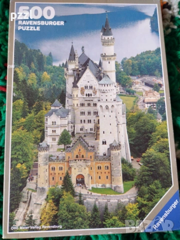 Пъзел "Neuschwanstein castle” Ravensburger 1984г. 500 части