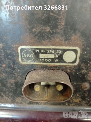 Ретро електрическа печка AEG, снимка 3 - Антикварни и старинни предмети - 35835088