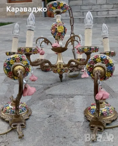 Полилей 6ца/Аплици, снимка 3 - Полилеи - 49442629