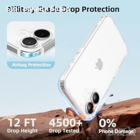 Нов Кристално ясен калъф за iPhone 16 - Висок клас защита, анти-драскотини, снимка 2 - Калъфи, кейсове - 47588709