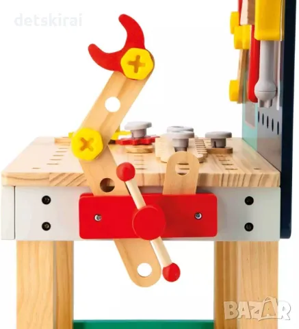 Детска играчка Janod Brico Kids - Голям работен тезгях, робот, снимка 5 - Конструктори - 47659523