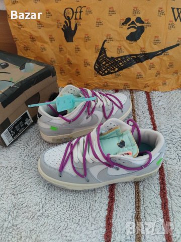 Nike SB Dunk Off White Lot 42 of 50 Размер 39 Номер Нови Маратонки Безплатна Доставка 