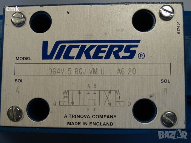 Хидравличен разпределител Vickers DG4V-5-SCJ-VM-U-A6-20 control valve, снимка 2 - Резервни части за машини - 41084316