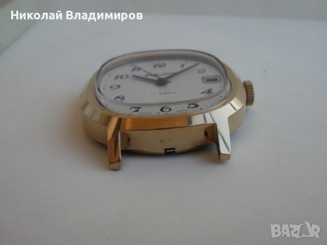 Полет Poljot 2614 мъжки руски перфектен позлатен ръчен часовник, снимка 8 - Мъжки - 53643676