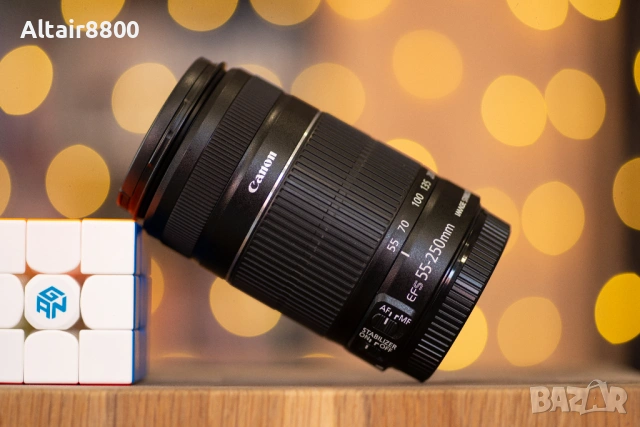 Canon 55-250mm f/4.5-5.6 IS EF обектив Канон, снимка 3 - Обективи и филтри - 53014238