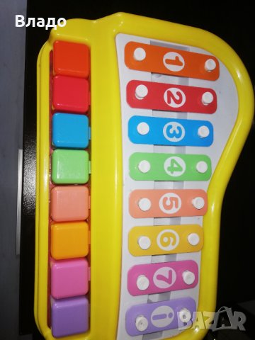 Музикален инструмент 2 в 1 - ксилофон и пиано, снимка 2 - Музикални играчки - 38767641