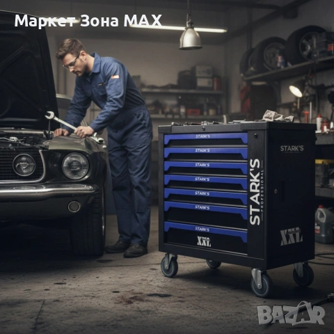 Професионална количка с Инструменти включени 258 части – пълен набор за автосервизи и майстори