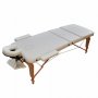 3 Дървена масажна маса с ФИКСИРАНА Цена 10 лева за доставка Zenet Zet-1047 размер М бежова, снимка 1 - Кушетки - 39115675