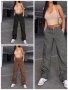 Модни дамски карго панталони, 3цвята - 023, снимка 1 - Панталони - 41775582