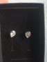 Сребърни обеци с камъче, снимка 1 - Обеци - 41535711