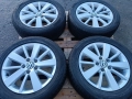 Лети джанти 16ки 5х112 VW + летни гуми 205/55/16 Hankook, снимка 3