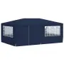 vidaXL Професионална парти шатра със стени 4x6 м синя 90 г/м², снимка 3