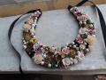 Интересен ръчно изработен кичест накит за носия - нагръдник, снимка 1