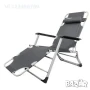 Сгъваем Усилен Шезлонг с подлакътник и възглавница, снимка 1
