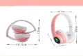 Bluetooth слушалки с регулируема диадема и прибиращи се наушници , снимка 5