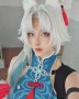 Аниме косплей бяла перука с подвижна опашка Star Rail Feixiao, снимка 3