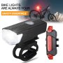 Зареждаеми стоп и фенерче за колело, USB,, IPX4, снимка 1