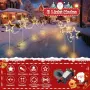 Комплект 4 LED коледни звезди за градина с 8 режима и таймер, снимка 5
