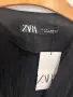 Zara черна текстурирана блуза кимоно с връзка отпред, размер L, нова с етикети, снимка 2