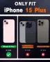 Калъф SHIELDON за: iPhone 15 Plus 5G 6.7"-черен; iPhone 15 6.1"-червен, снимка 2