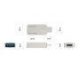 Orico адаптер Adpater OTG USB 3.1 Type C to Type A/F, Metal - CTA2-SV  - 24 месеца гаранция, снимка 7