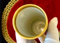 Ваза баварски порцелан,24k Gold,роза. , снимка 4