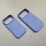 iPhone 18 Pro Max /iPhone 18 Pro гръб силиконов MagSafe светло син, снимка 2