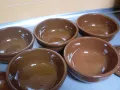Комплект стари керамични гювечета., снимка 6