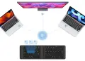 Сгъваема клавиатура OMOTON KB567, акумулаторна безжична Bluetooth клавиатура, със стойка за смартфон, снимка 6