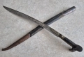 Османски Ятаган от AH1278-AD1862 с кания каракулак нож кама кинжал сабя , снимка 1