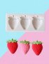 3 красиви ягоди ягода силиконов молд форма фондан шоколад декор, снимка 3