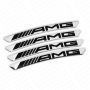 декорация за джанти Mercedes  AMG Edition Sport сиви или черни 4 броя метални стикери, снимка 2