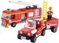 Конструктор Cogo 3606 - пожарни коли  324ч, снимка 1 - Конструктори - 36012893