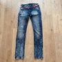 Desigual дамски слим дънки с бродерия размер 28, снимка 1