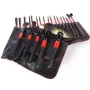 Комплект от 22 четки за грим в разгъваща се чантичка от естествена кожа HZS83, снимка 7